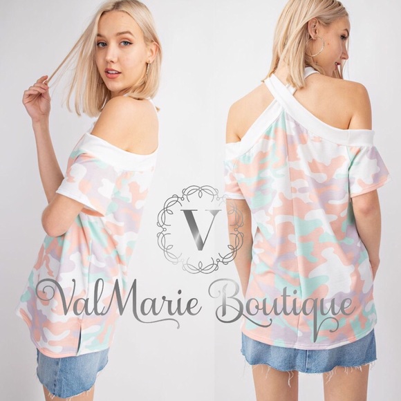 SHERBET SUNRISE pastel Camo top - Picture 6 of 7